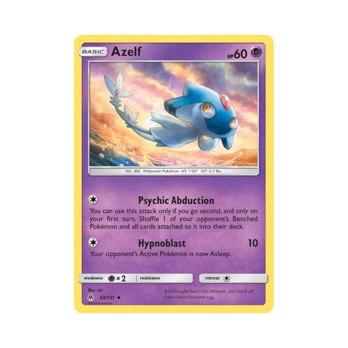 포켓몬 TCG 아그놈 U 포비든 라이트 (영문판)(Pokemon TCG Azelf U Forbidden Light (English Ver.)) - 1