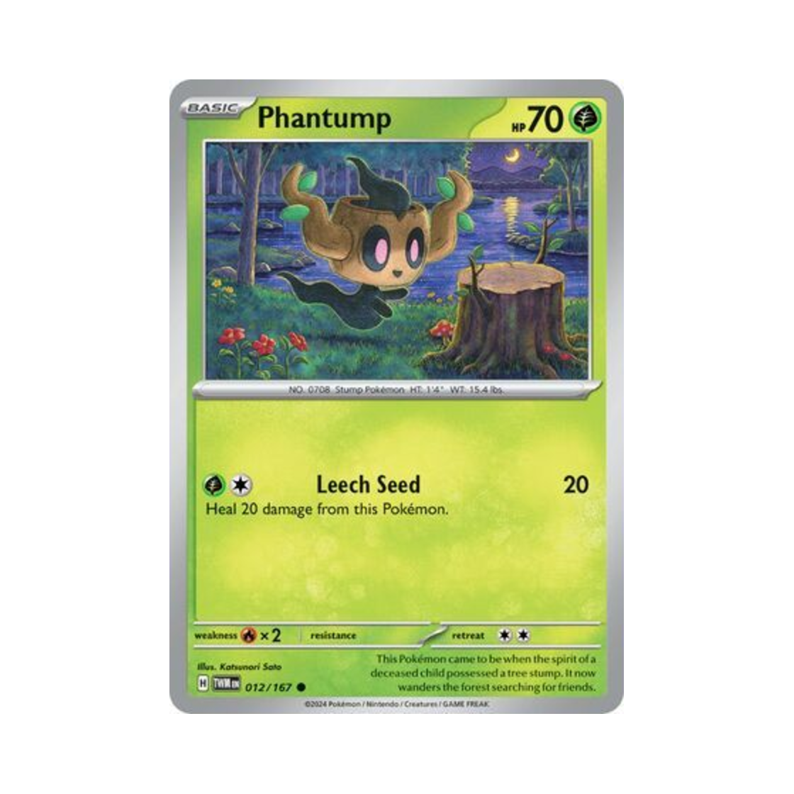 포켓몬 TCG 나목령 C 트와일라잇 마스커레이드 (영문판)(Pokemon TCG Phantump C Twilight Masquerade (English Ver.)) - 1