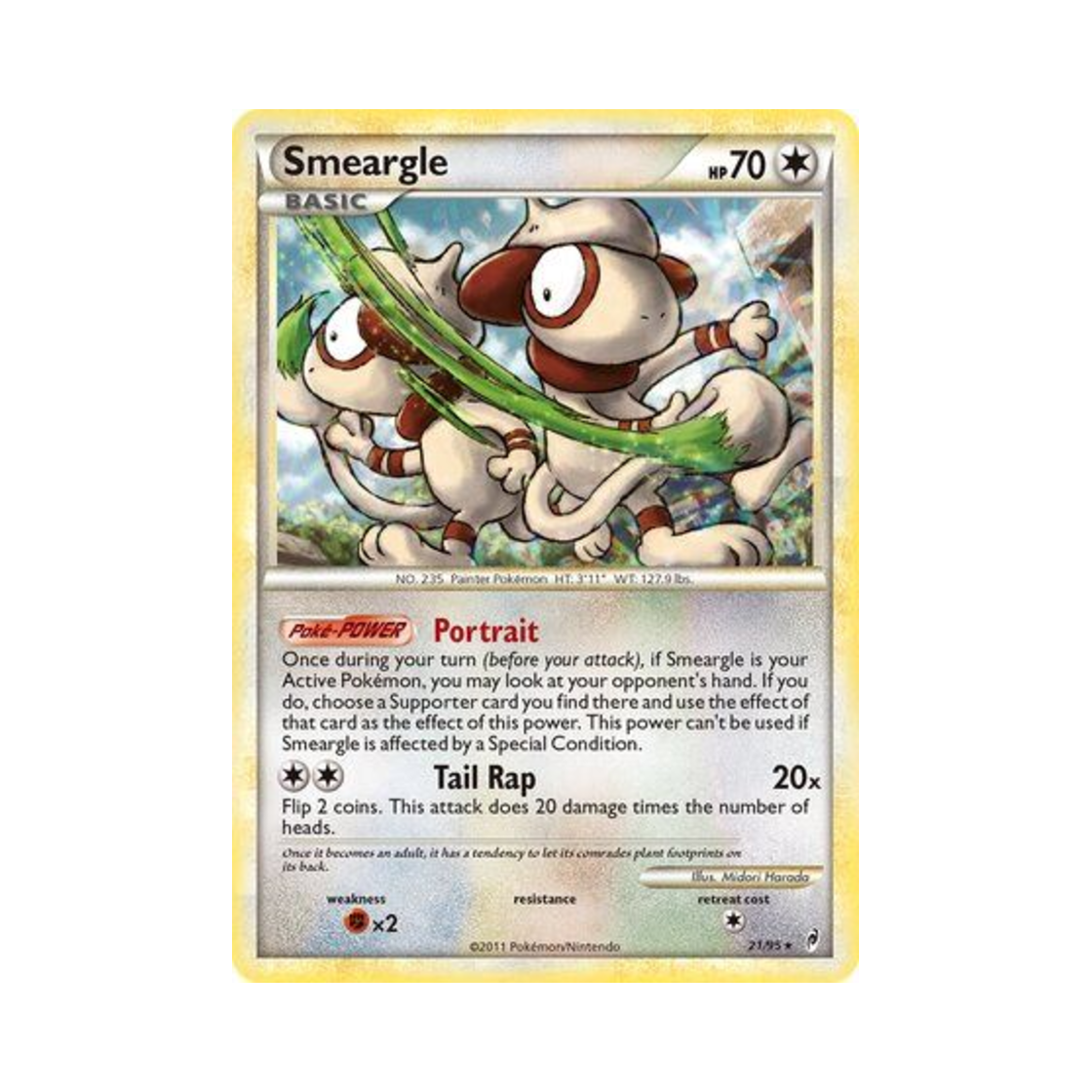 포켓몬 TCG 루브도 RH 콜 오브 레전즈 (영문판)(Pokemon TCG Smeargle RH Call of Legends (English Ver.)) - 1