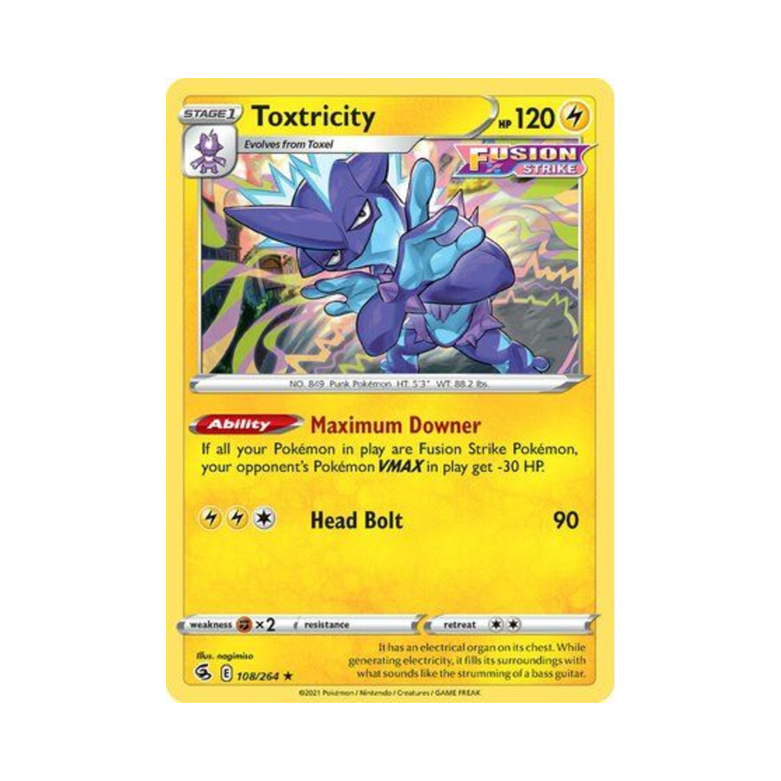 포켓몬 TCG 스트린더 RH 퓨전 스트라이크 (영문판)(Pokemon TCG Toxtricity RH Fusion Strike (English Ver.))