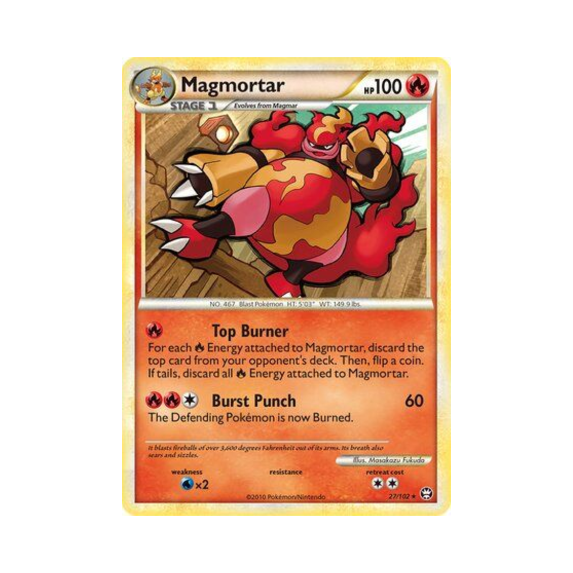 포켓몬 TCG 마그마번 R 트라이엄펀트 (영문판)(Pokemon TCG Magmortar R Triumphant (English Ver.)) - 1