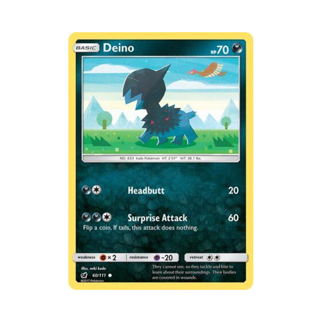 포켓몬 TCG 모노두 C 크림슨 인베이전 (영문판)(Pokemon TCG Deino C Crimson Invasion (English Ver.)) - 1