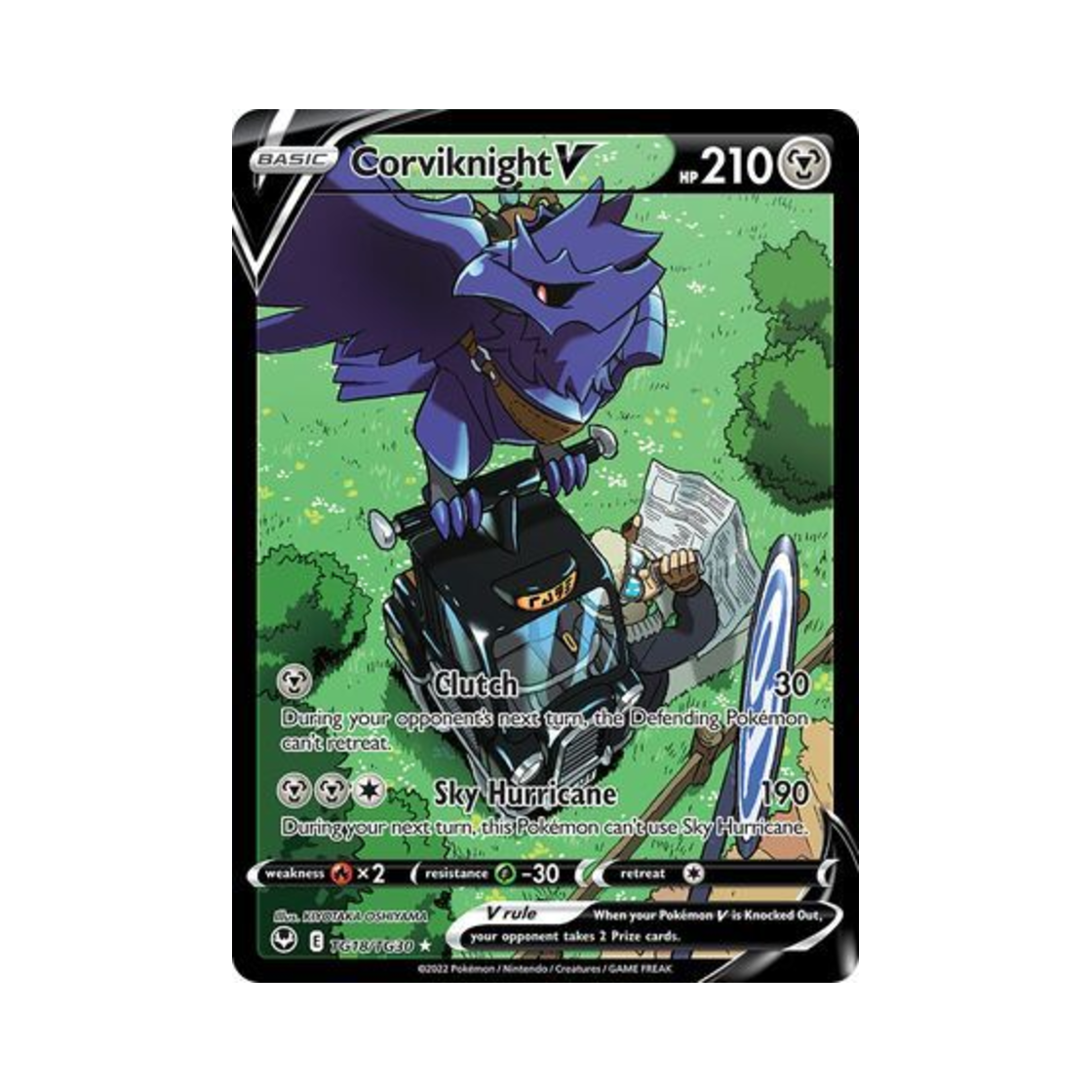 포켓몬 TCG 아머까오 V HRV 실버 템페스트 (영문판)(Pokemon TCG Corviknight V HRV Silver Tempest (English Ver.))