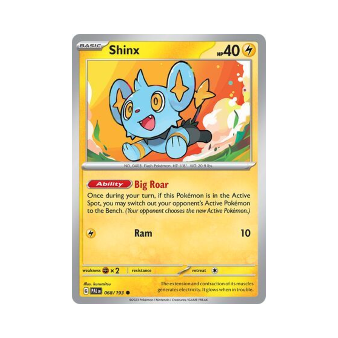 포켓몬 TCG 꼬링크 C 팔데아 이볼브드 (영문판)(Pokemon TCG Shinx C Paldea Evolved (English Ver.)) - 1