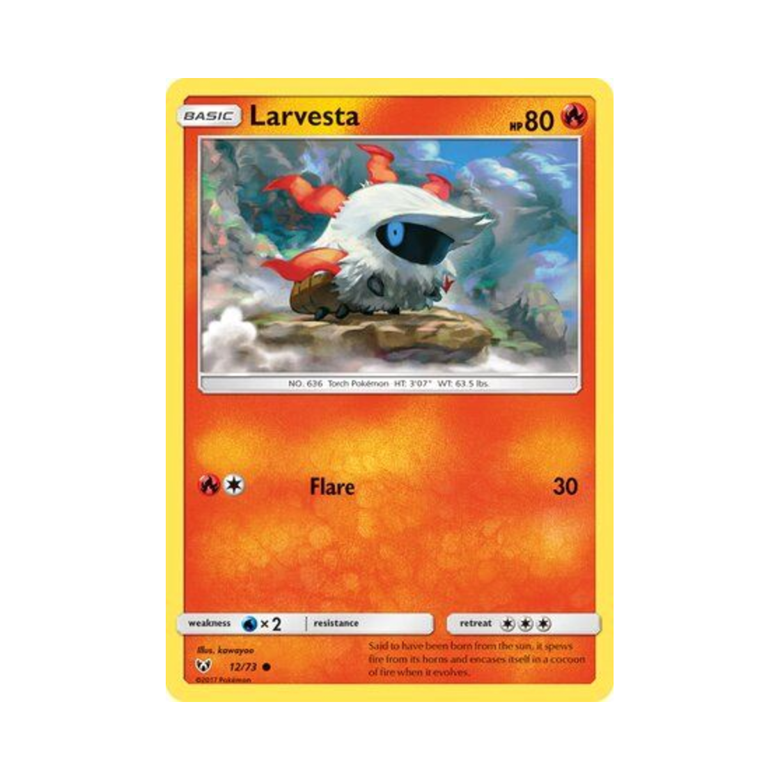 포켓몬 TCG 활화르바 C 샤이닝 레전즈 (영문판)(Pokemon TCG Larvesta C Shining Legends (English Ver.)) - 1