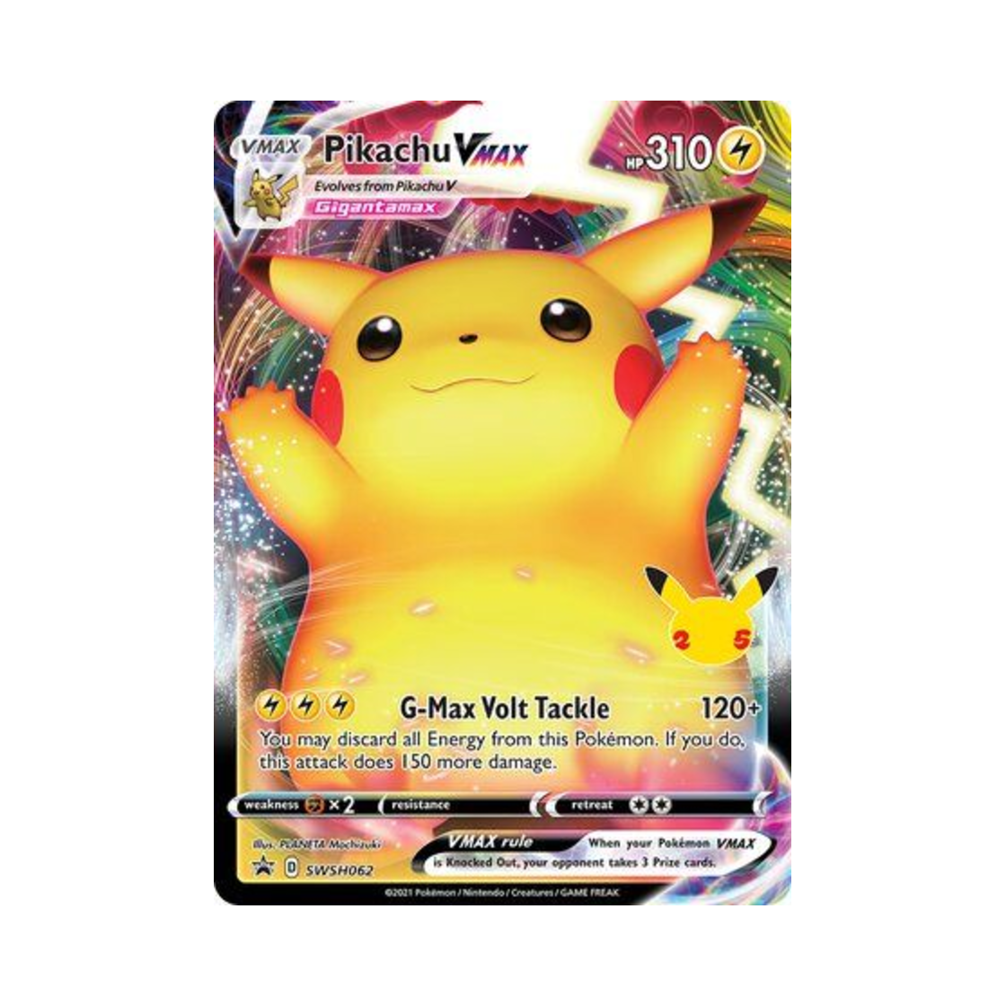 포켓몬 TCG 피카츄 VMAX P 소드 & 실드 프로모카드 (영문판)(Pokemon TCG Pikachu VMAX P Sword & Shield Promos (English Ver.))