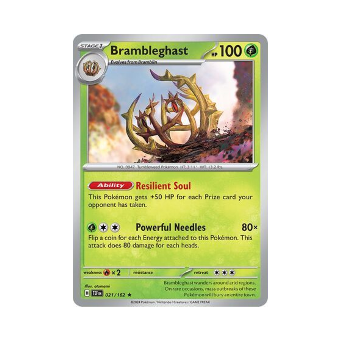 포켓몬 TCG 공푸리 R 템포럴 포시스 (영문판)(Pokemon TCG Brambleghast R Temporal Forces (English Ver.)) - 1