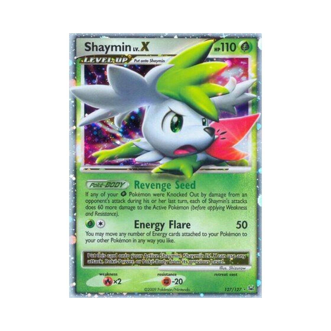 포켓몬 TCG 쉐이미 LV.X RHL 플래티넘 (영문판)(Pokemon TCG Shaymin LV.X RHL Platinum (English Ver.)) - 1