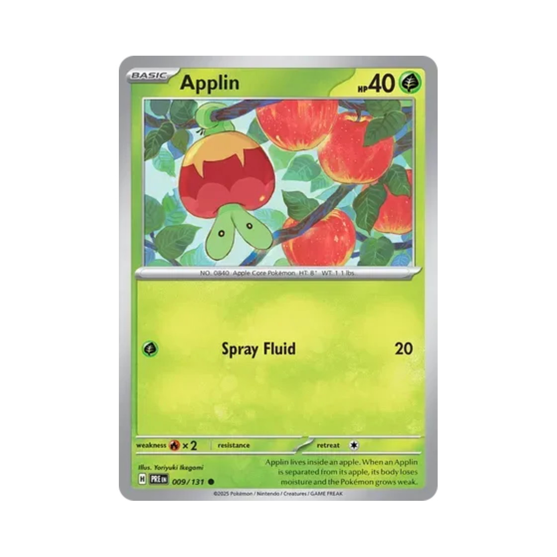 포켓몬 TCG 과사삭벌레 C 프리즈매틱 에볼루션즈 (영문판)(Pokemon TCG Applin C Prismatic Evolutions (English Ver.))
