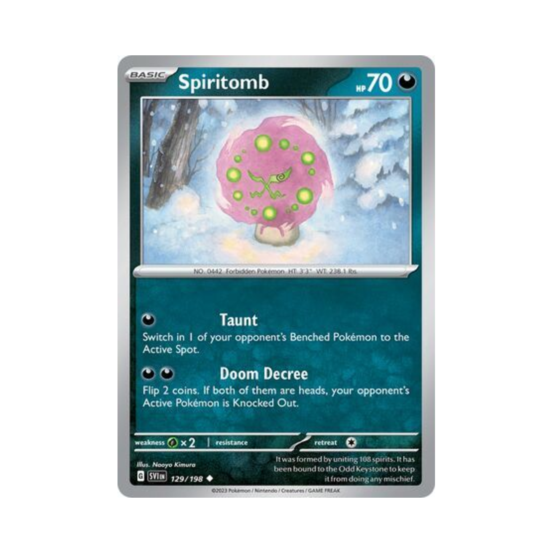 포켓몬 TCG 화강돌 U 스칼렛 & 바이올렛 (영문판)(Pokemon TCG Spiritomb U Scarlet & Violet (English Ver.)) - 1