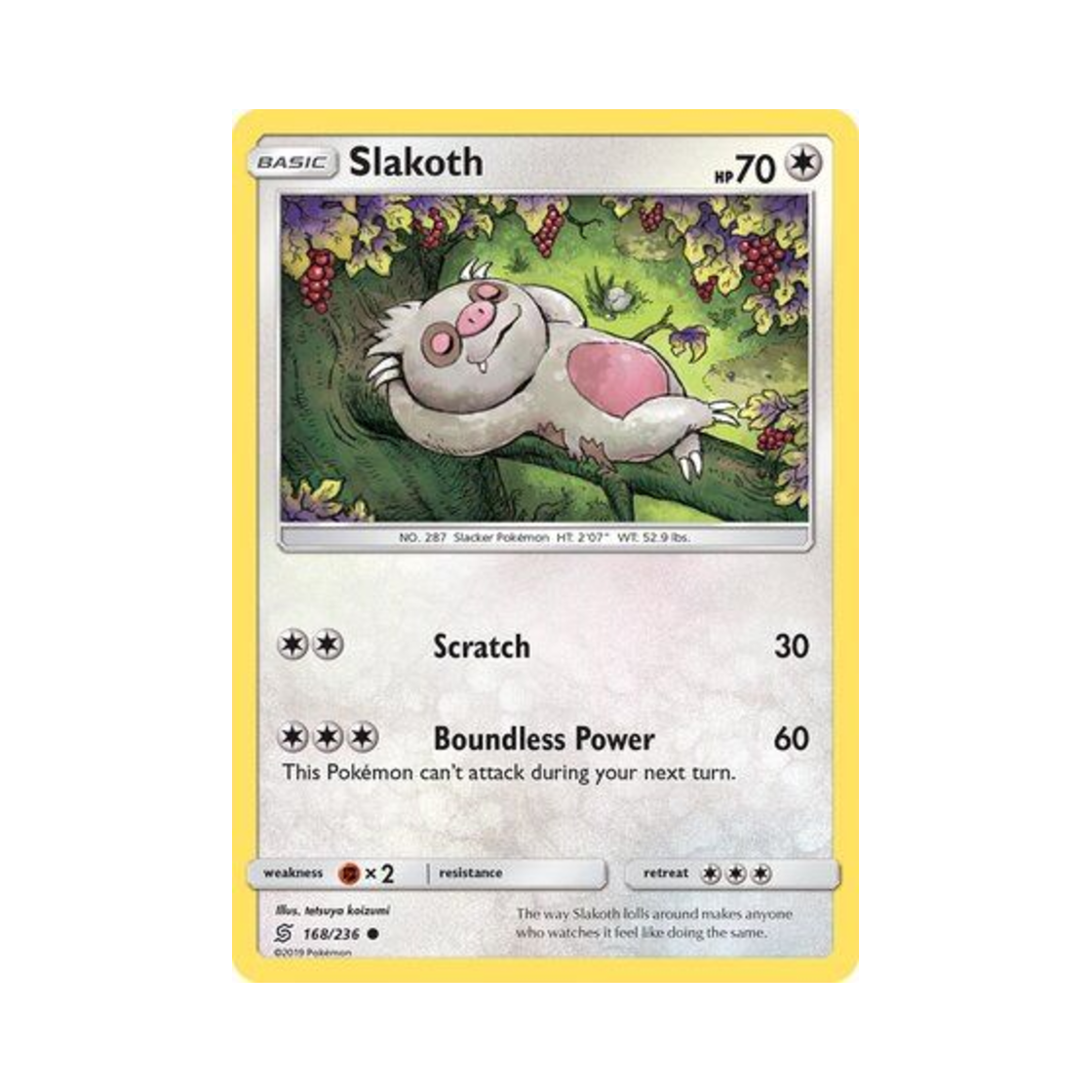 포켓몬 TCG 게을로 C 유니파이드 마인즈 (영문판)(Pokemon TCG Slakoth C Unified Minds (English Ver.))