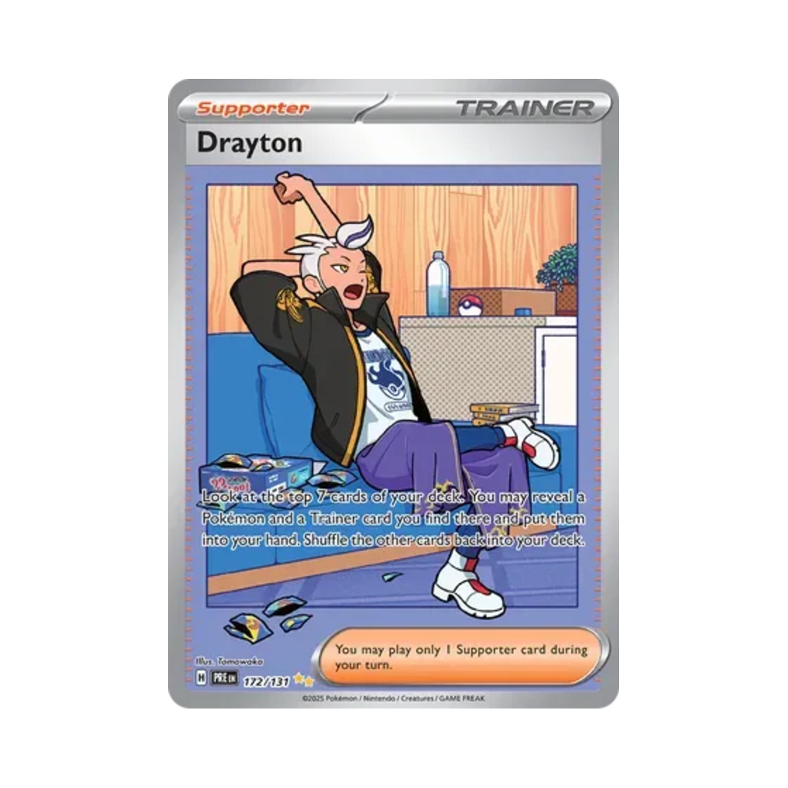 포켓몬 TCG 제빈 SIR 프리즈매틱 에볼루션즈 (영문판)(Pokemon TCG Drayton SIR Prismatic Evolutions (English Ver.)) - 1