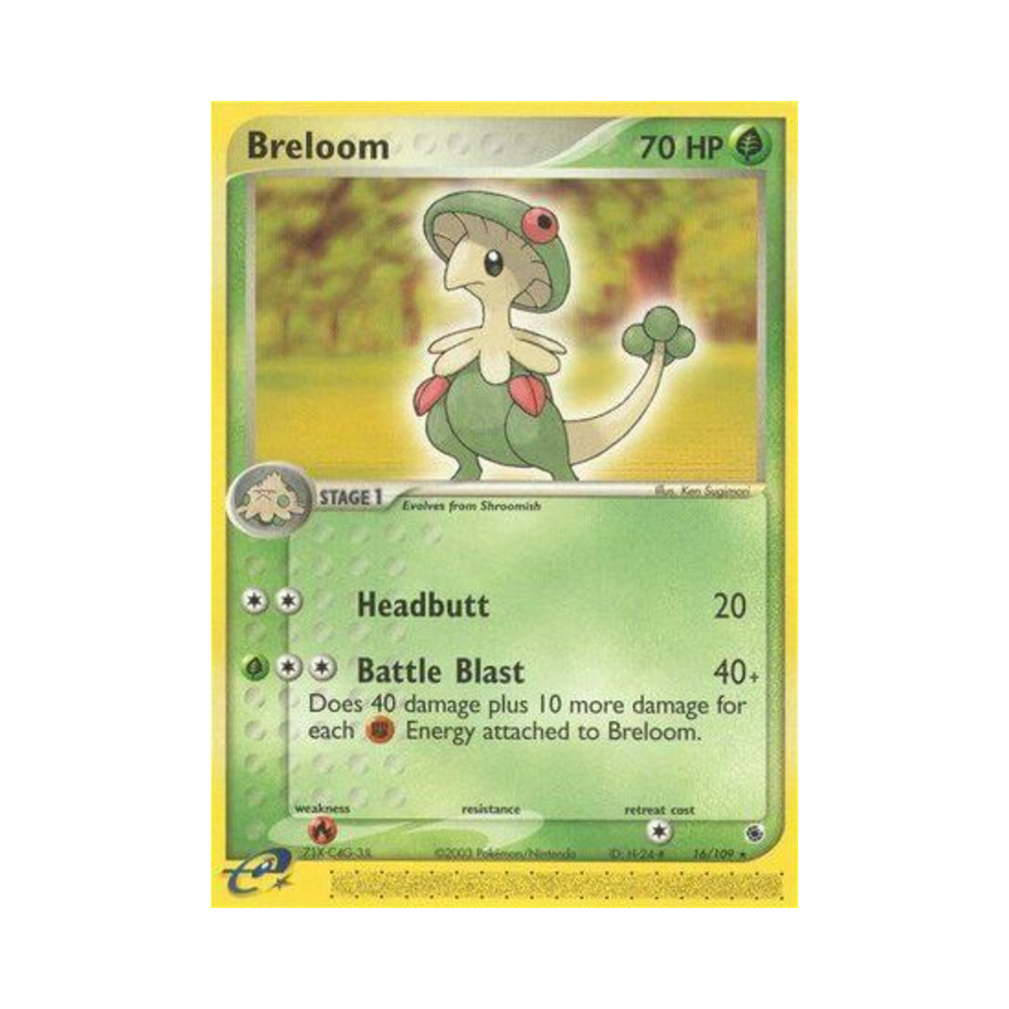 포켓몬 TCG 버섯모 R EX 루비 & 사파이어 (영문판)(Pokemon TCG Breloom R EX Ruby & Sapphire (English Ver.)) - 1