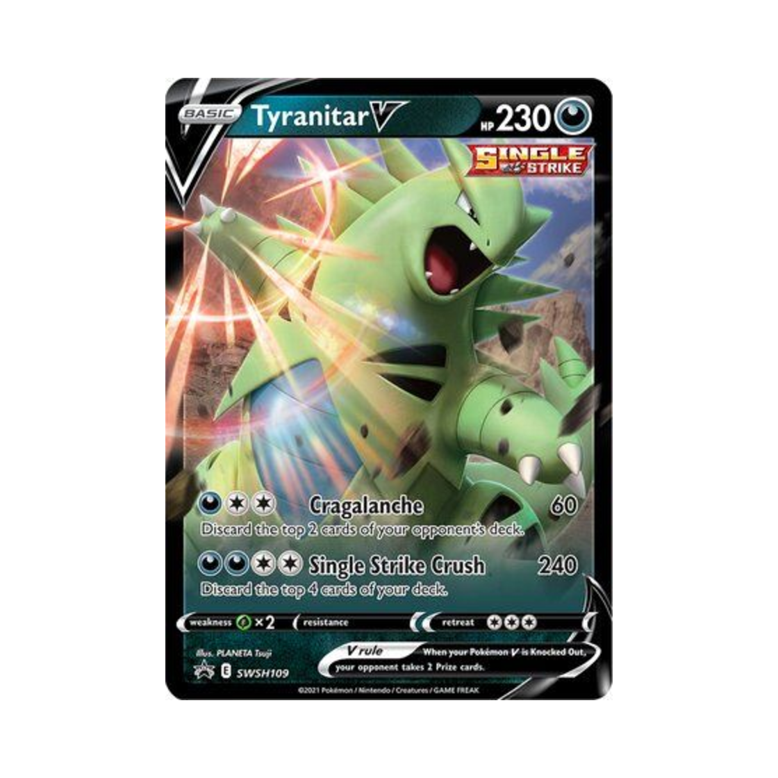 포켓몬 TCG 마기라스 V P 소드 & 실드 프로모카드 (영문판)(Pokemon TCG Tyranitar V P Sword & Shield Promos (English Ver.)) - 1