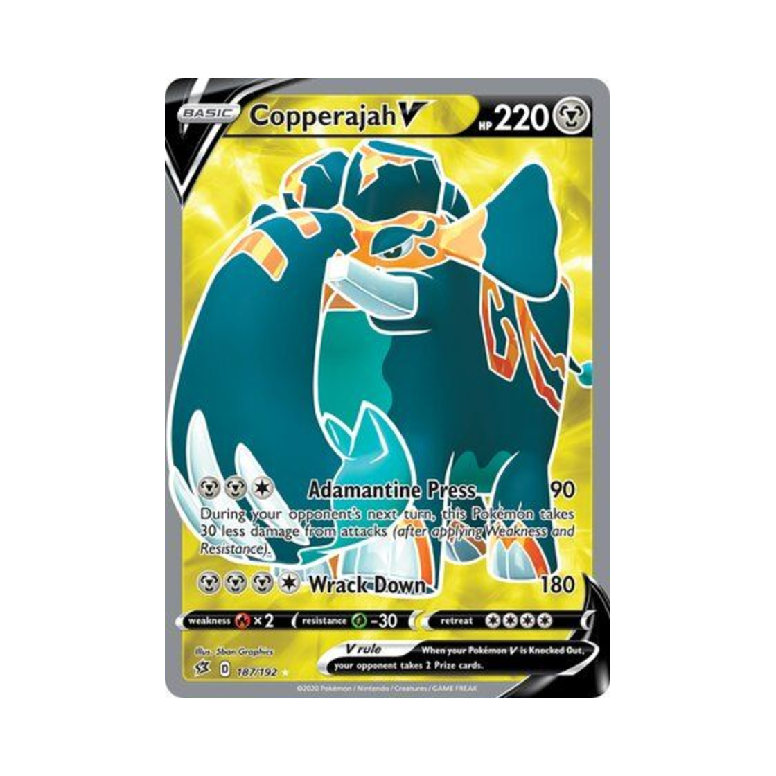 포켓몬 TCG 대왕끼리동 V RU 레벌 크래시 (영문판)(Pokemon TCG Copperajah V RU Rebel Clash (English Ver.)) - 1