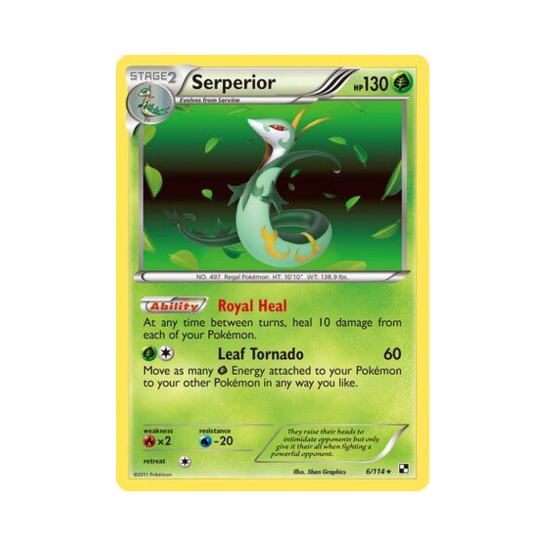 포켓몬 TCG 샤로다 RH 블랙 & 화이트 (영문판)(Pokemon TCG Serperior RH Black & White (English Ver.)) - 1