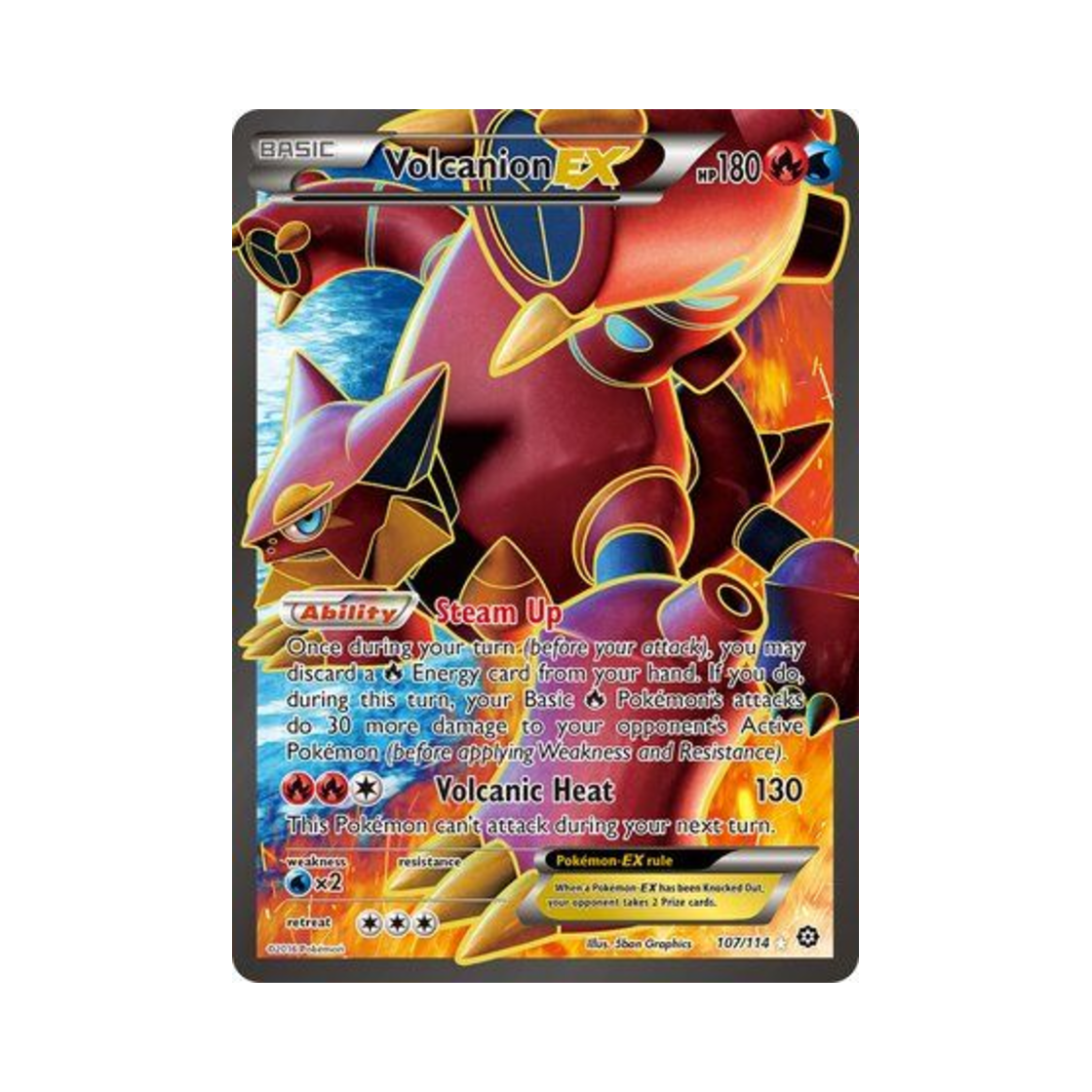 포켓몬 TCG 볼케니온 EX RU 스팀 시즈 (영문판)(Pokemon TCG Volcanion EX RU Steam Siege (English Ver.))