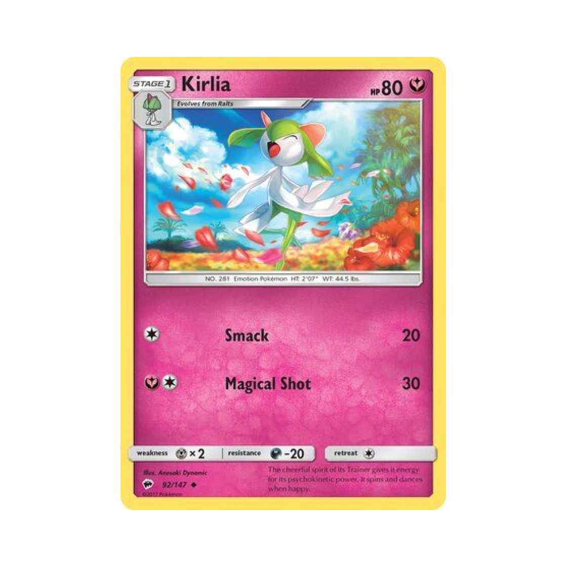 포켓몬 TCG 킬리아 U 버닝 쉐도우 (영문판)(Pokemon TCG Kirlia U Burning Shadows (English Ver.)) - 1