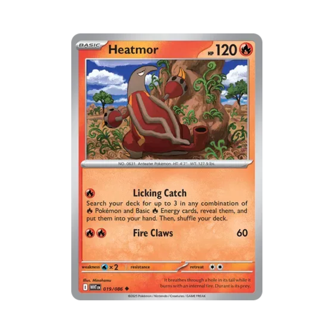 포켓몬 TCG 앤티골 U 화이트플레어 (영문판)(Pokemon TCG Heatmor U White Flare (English Ver.)) - 1