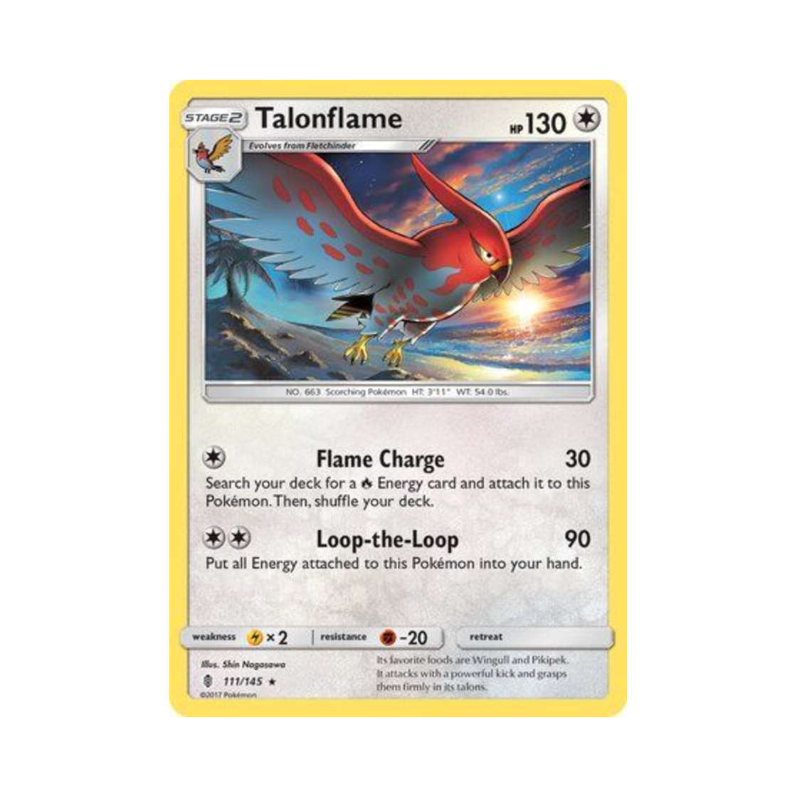 포켓몬 TCG 파이어로 R 가디언스 라이징 (영문판)(Pokemon TCG Talonflame R Guardians Rising (English Ver.))