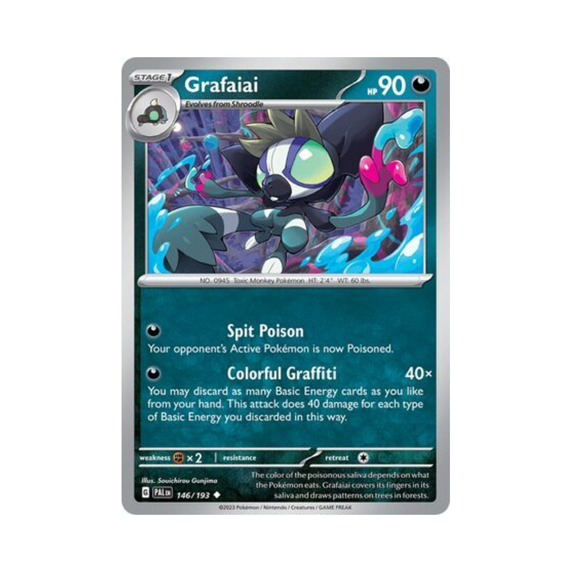 포켓몬 TCG 태깅구르 U 팔데아 이볼브드 (영문판)(Pokemon TCG Grafaiai U Paldea Evolved (English Ver.)) - 1