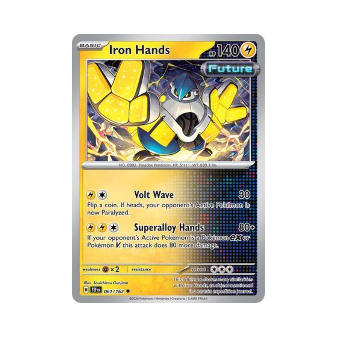 포켓몬 TCG 무쇠손 U 템포럴 포시스 (영문판)(Pokemon TCG Iron Hands U Temporal Forces (English Ver.)) - 1