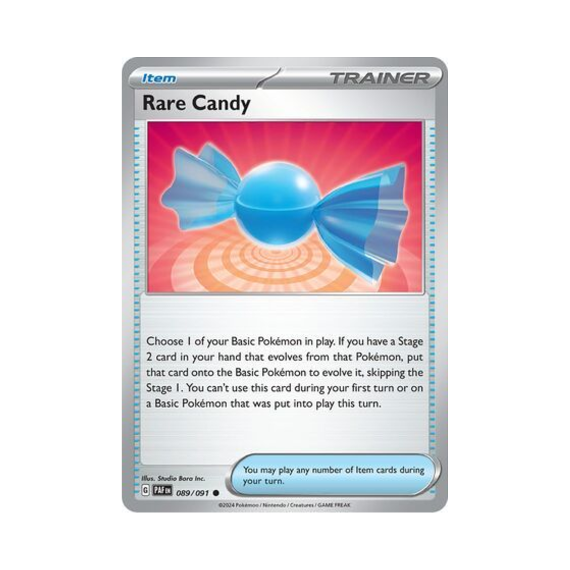 포켓몬 TCG 이상한 사탕 C 팔데아 페이트 (영문판)(Pokemon TCG Rare Candy C Paldean Fates (English Ver.)) - 1