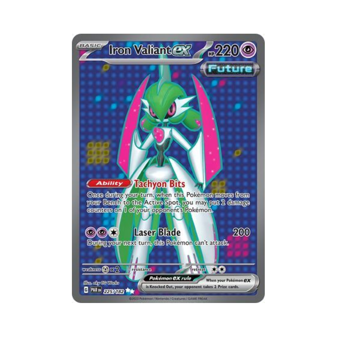 포켓몬 TCG 무쇠무인 ex UR 파라독스 리프트 (영문판)(Pokemon TCG Iron Valiant ex UR Paradox Rift (English Ver.)) - 1