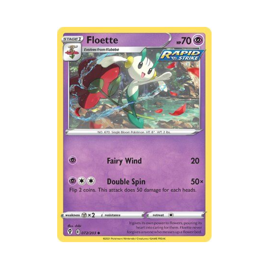 포켓몬 TCG 플라엣테 U 이볼빙 스카이즈 (영문판)(Pokemon TCG Floette U Evolving Skies (English Ver.)) - 1
