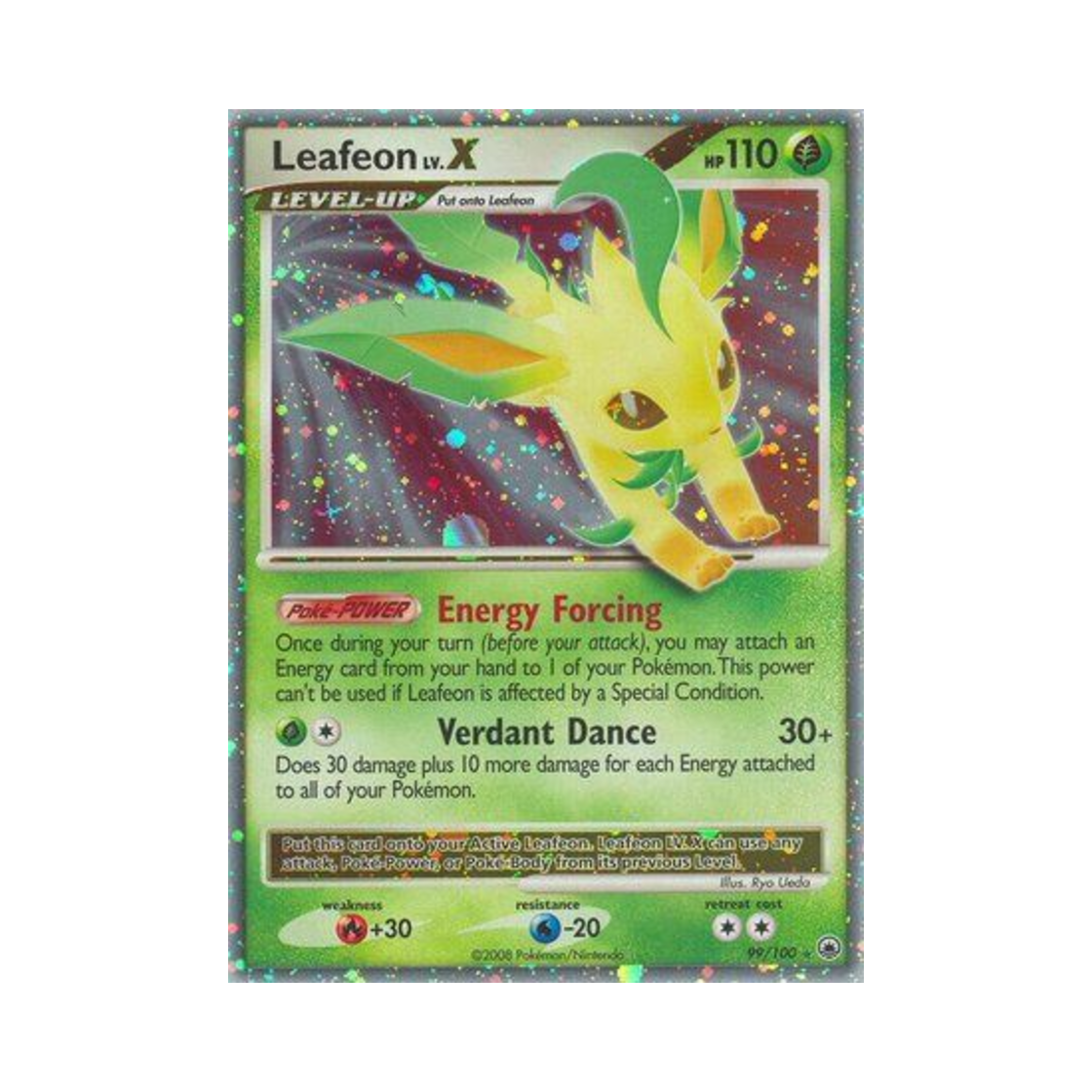 포켓몬 TCG 리피아 LV.X RHL 마제스티 던 (영문판)(Pokemon TCG Leafeon LV.X RHL Majestic Dawn (English Ver.)) - 1