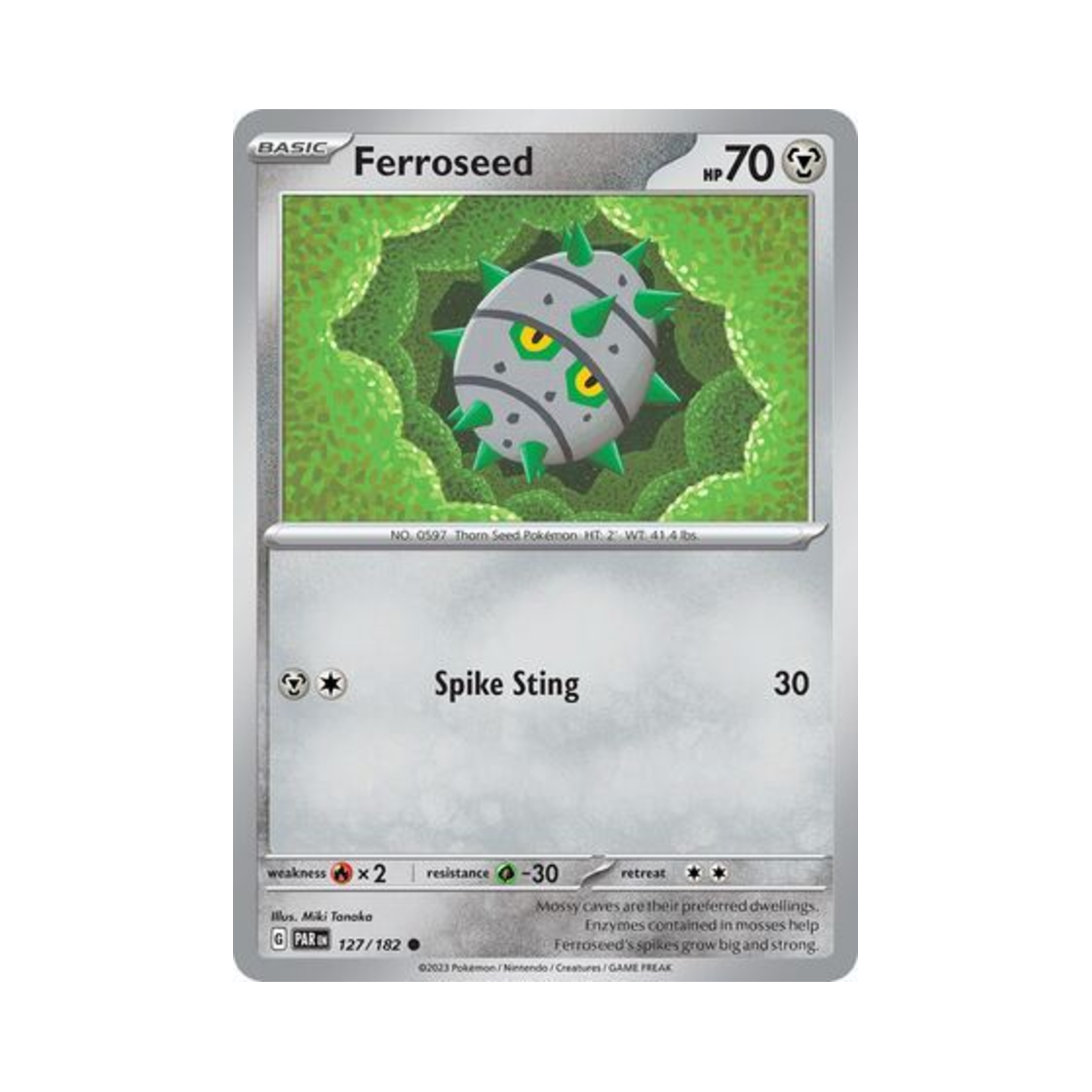 포켓몬 TCG 철시드 C 파라독스 리프트 (영문판)(Pokemon TCG Ferroseed C Paradox Rift (English Ver.)) - 1