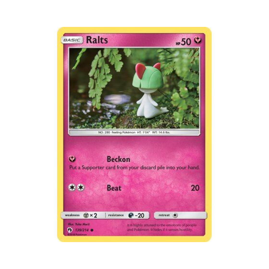 포켓몬 TCG 랄토스 C 로스트 썬더 (영문판)(Pokemon TCG Ralts C Lost Thunder (English Ver.)) - 1
