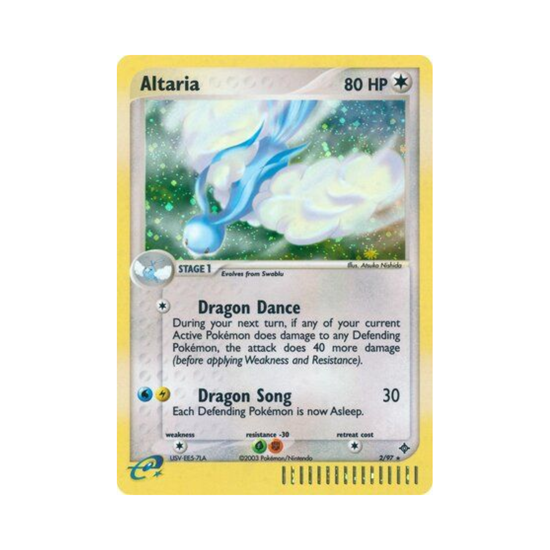 포켓몬 TCG 파비코리 RH EX 드래곤 (영문판)(Pokemon TCG Altaria RH EX Dragon (English Ver.))
