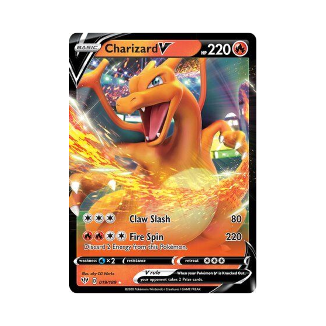 포켓몬 TCG 리자몽 V HRV 다크니스 어블레이즈 (영문판)(Pokemon TCG Charizard V HRV Darkness Ablaze (English Ver.))