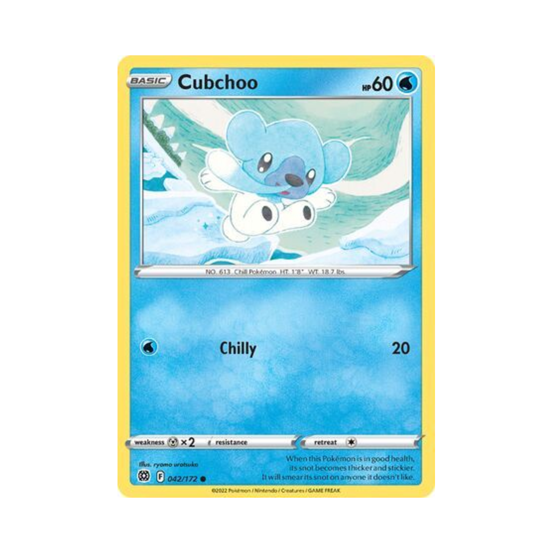 포켓몬 TCG 코고미 C 브릴리언트 스타즈 (영문판)(Pokemon TCG Cubchoo C Brilliant Stars (English Ver.)) - 1