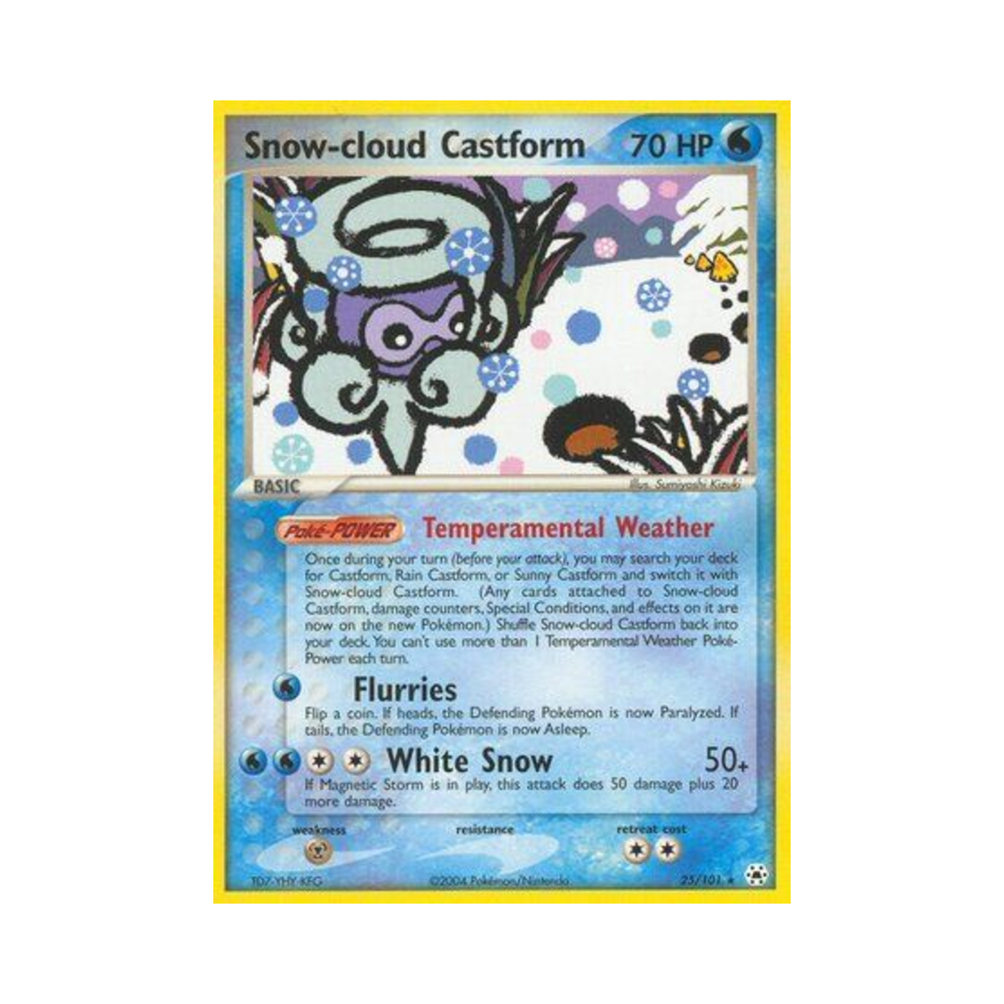 포켓몬 TCG 캐스퐁 설운의 모습 R EX 히든 레전드 (영문판)(Pokemon TCG Snow-cloud Castform R EX Hidden Legends (English Ver.)) - 1