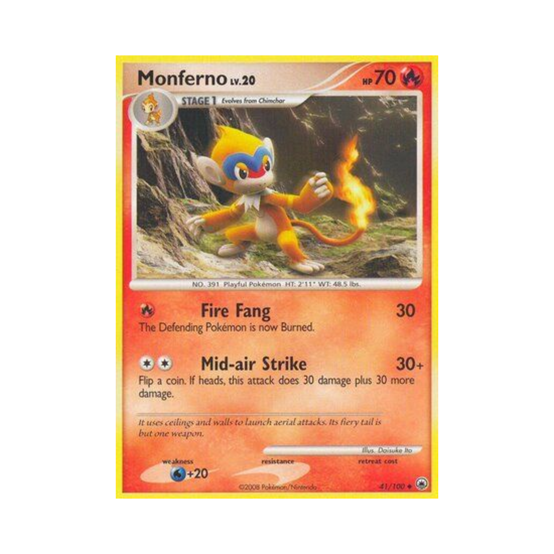 포켓몬 TCG 파이숭이 U 마제스티 던 (영문판)(Pokemon TCG Monferno U Majestic Dawn (English Ver.)) - 1