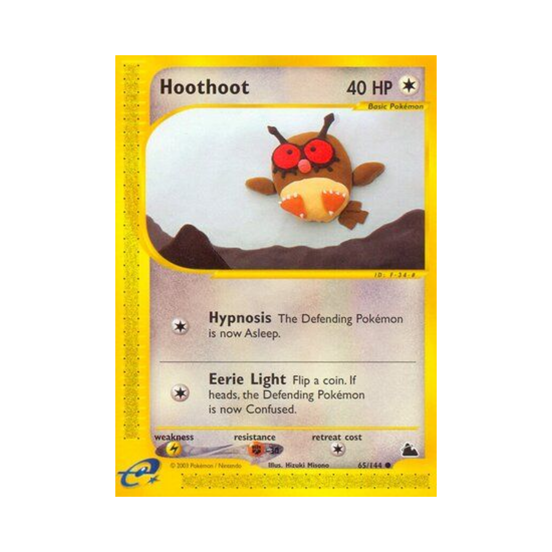 포켓몬 TCG 부우부 C 스카이리지 (영문판)(Pokemon TCG Hoothoot C Skyridge (English Ver.))