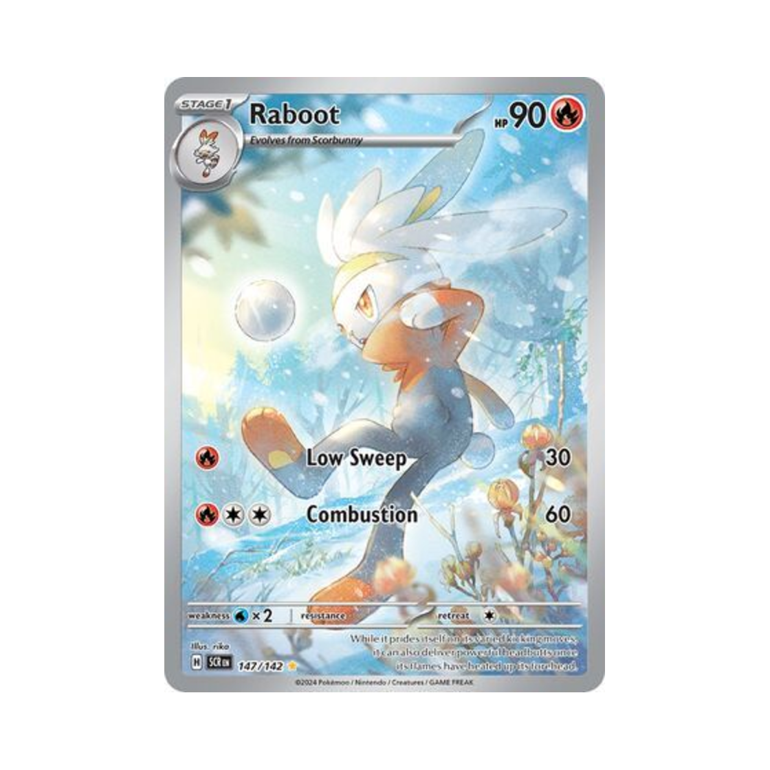 포켓몬 TCG 래비풋 IR 스텔라 크라운 (영문판)(Pokemon TCG Raboot IR Stellar Crown (English Ver.)) - 1