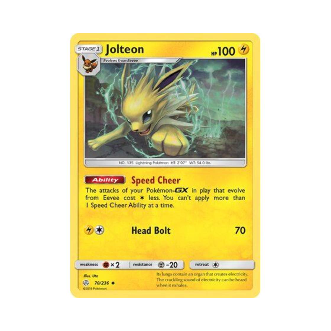 포켓몬 TCG 쥬피썬더 U 코스믹 이클립스 (영문판)(Pokemon TCG Jolteon U Cosmic Eclipse (English Ver.)) - 1