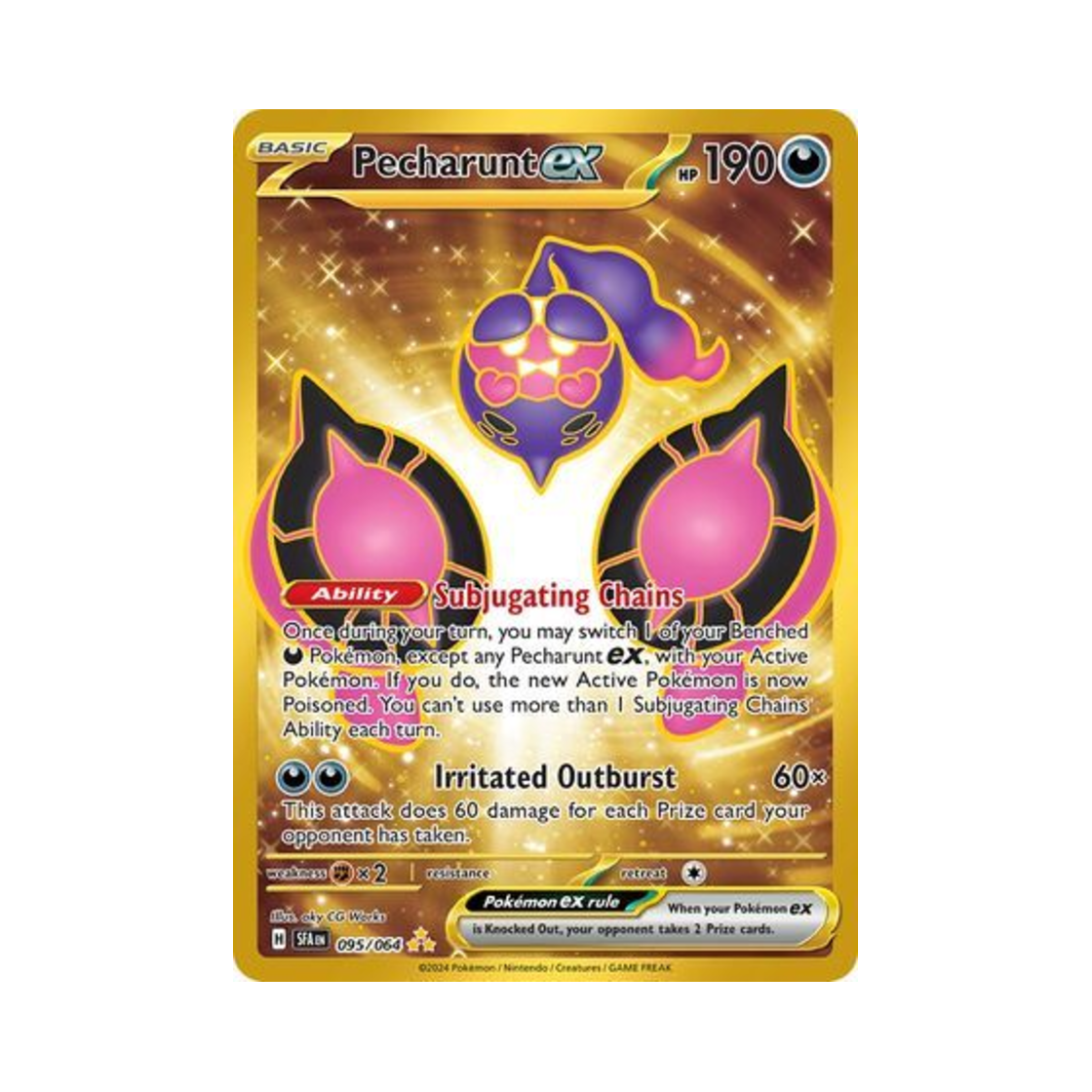 포켓몬 TCG 복숭악동 ex HR 슈라우디드 페이블 (영문판)(Pokemon TCG Pecharunt ex HR Shrouded Fable (English Ver.)) - 1