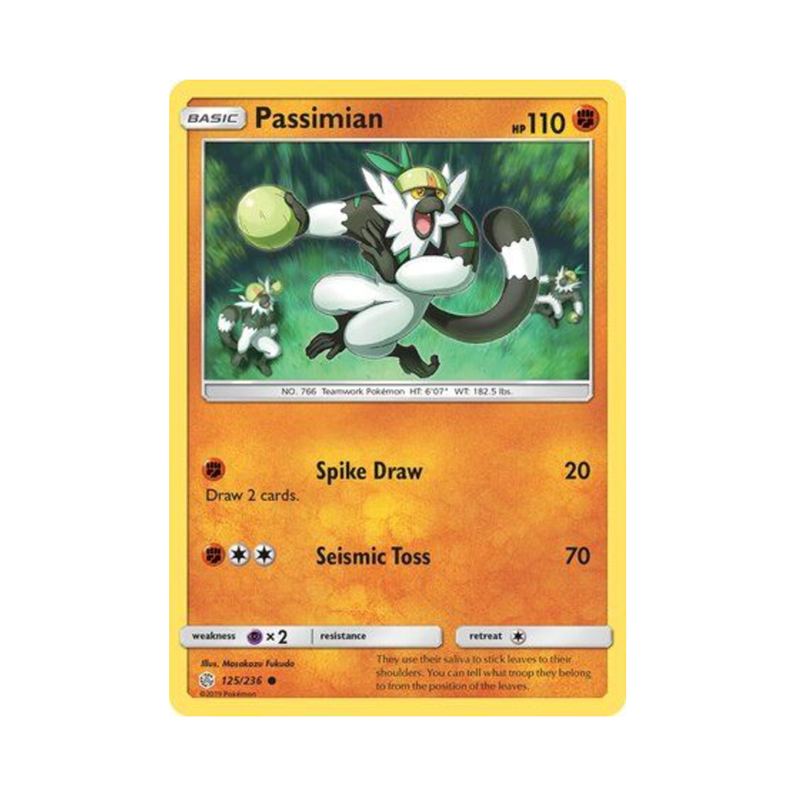 포켓몬 TCG 내던숭이 C 코스믹 이클립스 (영문판)(Pokemon TCG Passimian C Cosmic Eclipse (English Ver.)) - 1