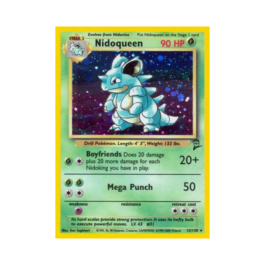 포켓몬 TCG 니드퀸 베이스 세트 2 (영문판)(Pokemon TCG Nidoqueen Base Set 2 (English Ver.)) - 1