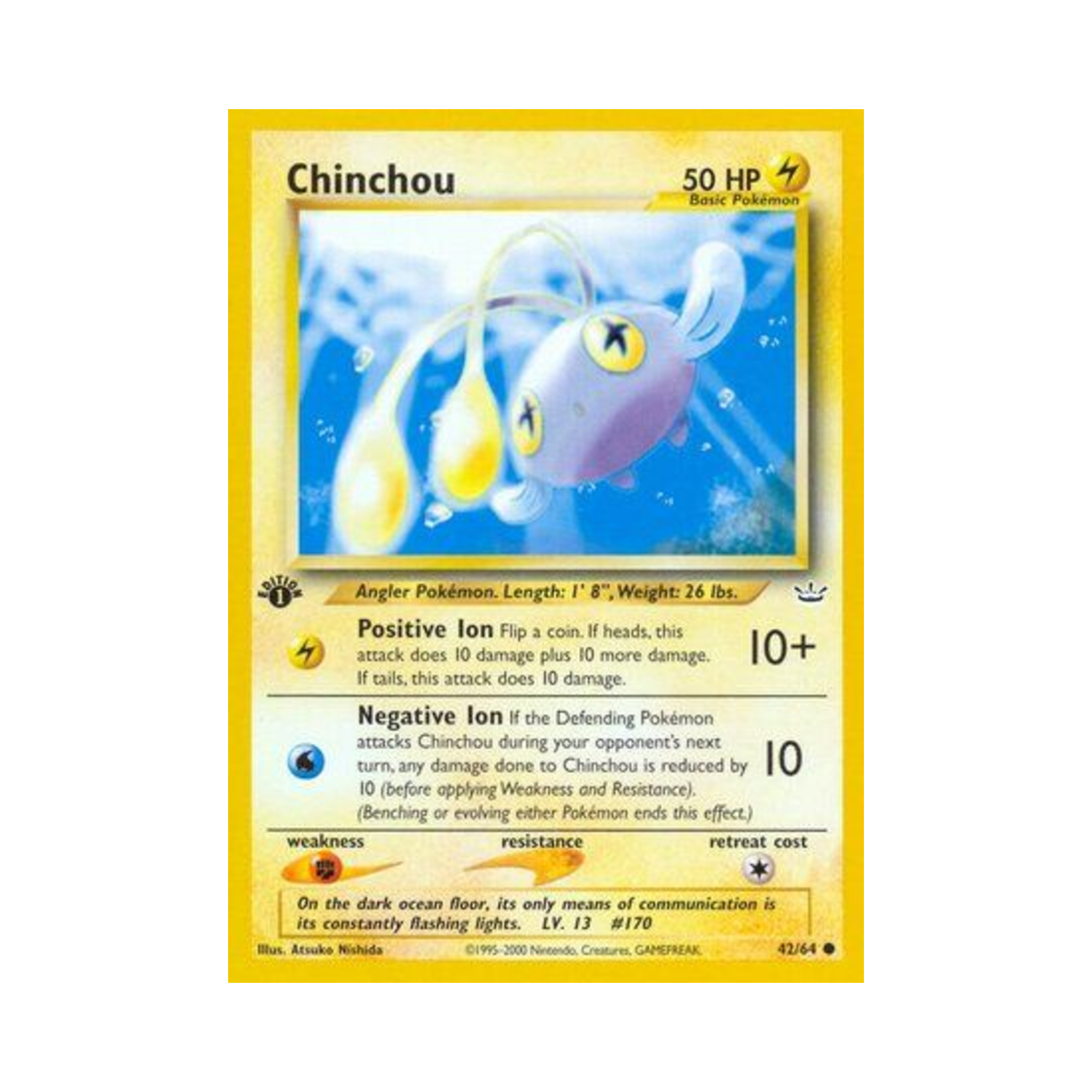포켓몬 TCG 초라기 C 네오 레버레이션 (영문판)(Pokemon TCG Chinchou C Neo Revelation (English Ver.)) - 1