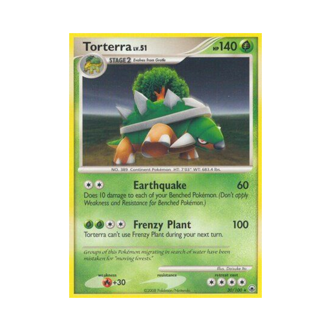포켓몬 TCG 토대부기 R 마제스티 던 (영문판)(Pokemon TCG Torterra R Majestic Dawn (English Ver.)) - 1
