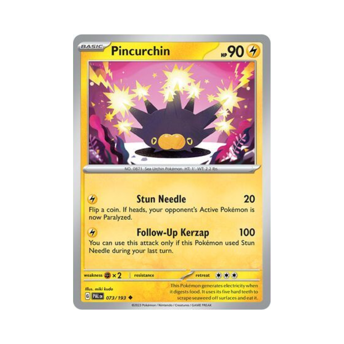 포켓몬 TCG 찌르성게 U 팔데아 이볼브드 (영문판)(Pokemon TCG Pincurchin U Paldea Evolved (English Ver.)) - 1