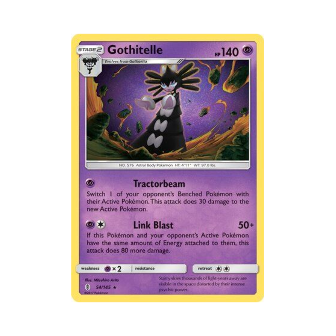 포켓몬 TCG 고디모아젤 R 가디언스 라이징 (영문판)(Pokemon TCG Gothitelle R Guardians Rising (English Ver.))