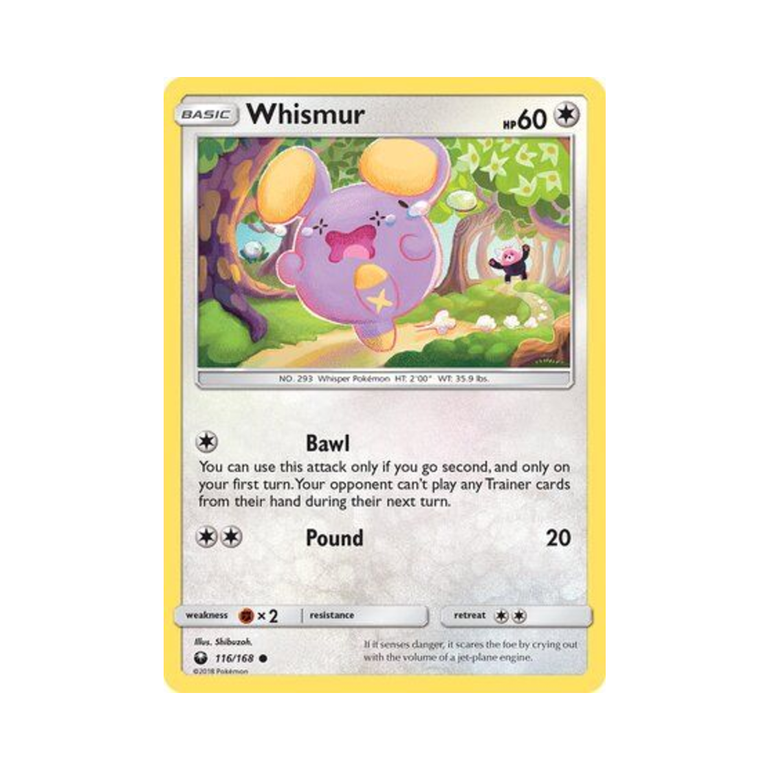 포켓몬 TCG 소곤룡 C 셀레스티얼 스톰 (영문판)(Pokemon TCG Whismur C Celestial Storm (English Ver.)) - 1