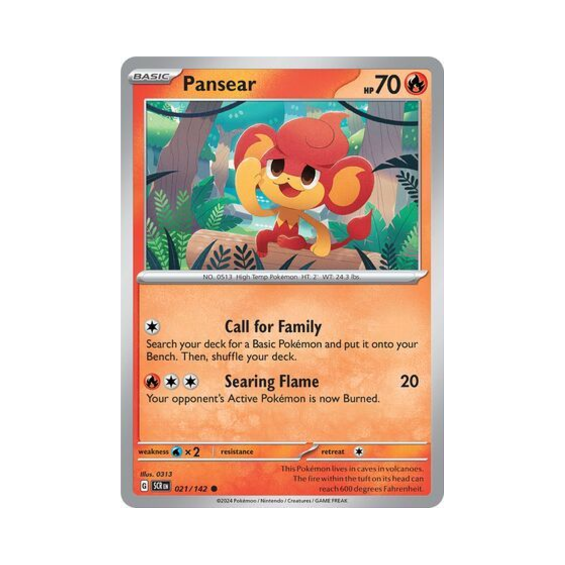 포켓몬 TCG 바오프 C 스텔라 크라운 (영문판)(Pokemon TCG Pansear C Stellar Crown (English Ver.))