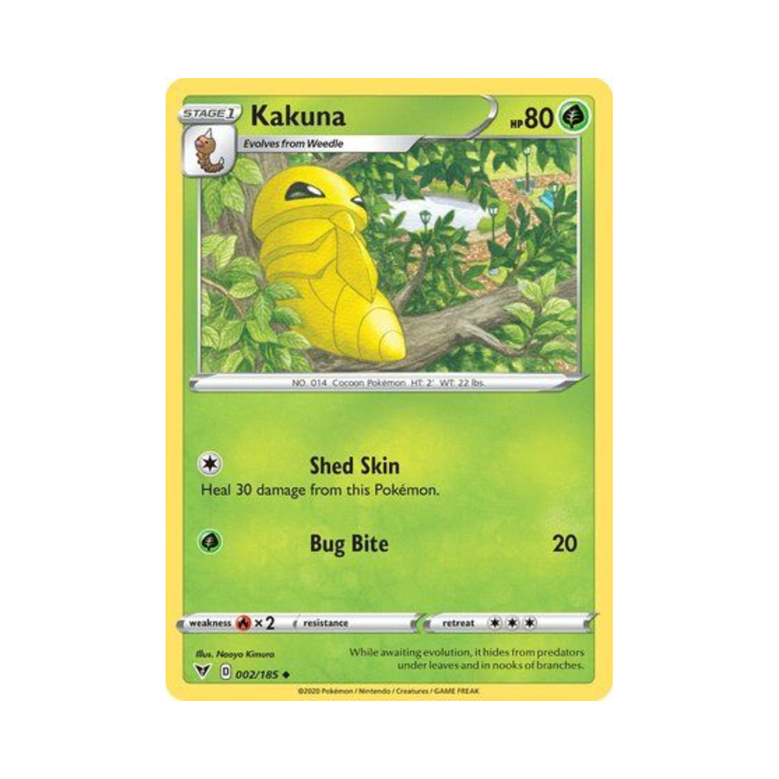 포켓몬 TCG 딱충이 U 비비드 볼티지 (영문판)(Pokemon TCG Kakuna U Vivid Voltage (English Ver.)) - 1
